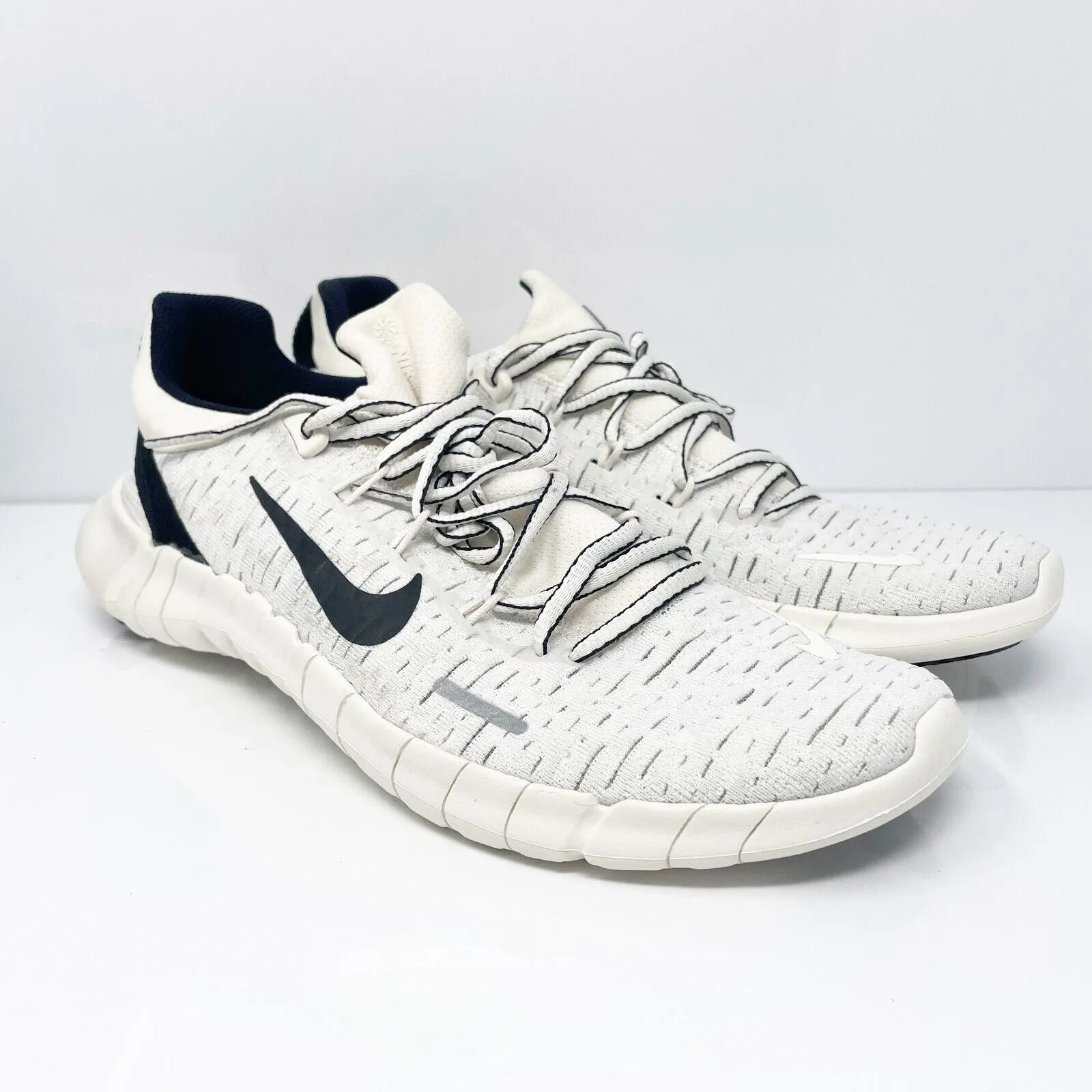 Nike Mens Free RN 5.0 CZ1884-010 White Running Shoes Sneakers Size 10.5