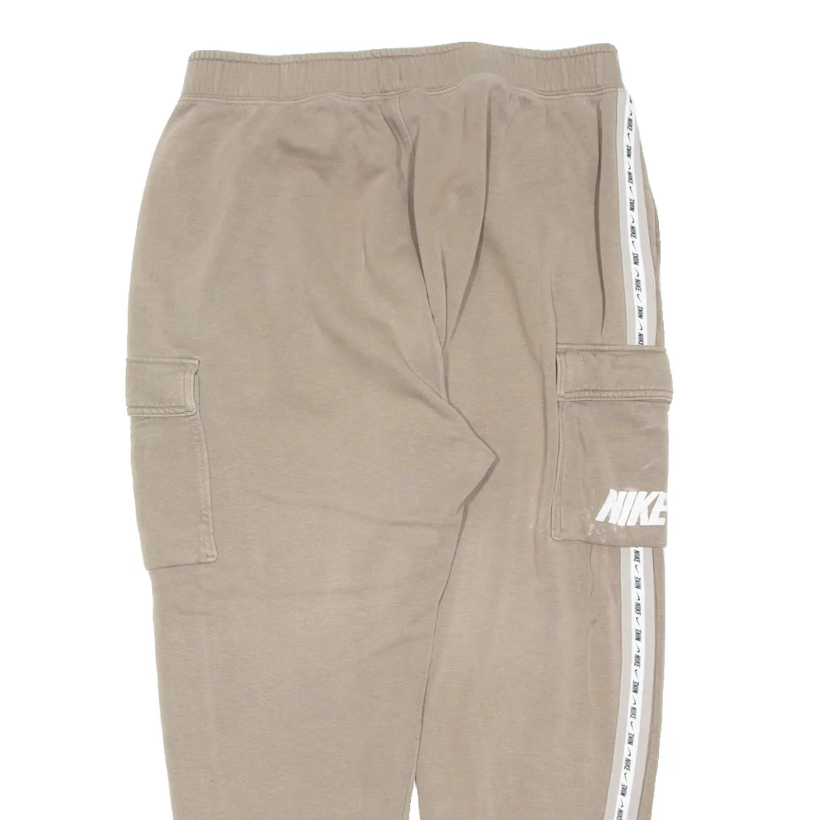 NIKE Mens Joggers Brown Tapered XL W32 L26