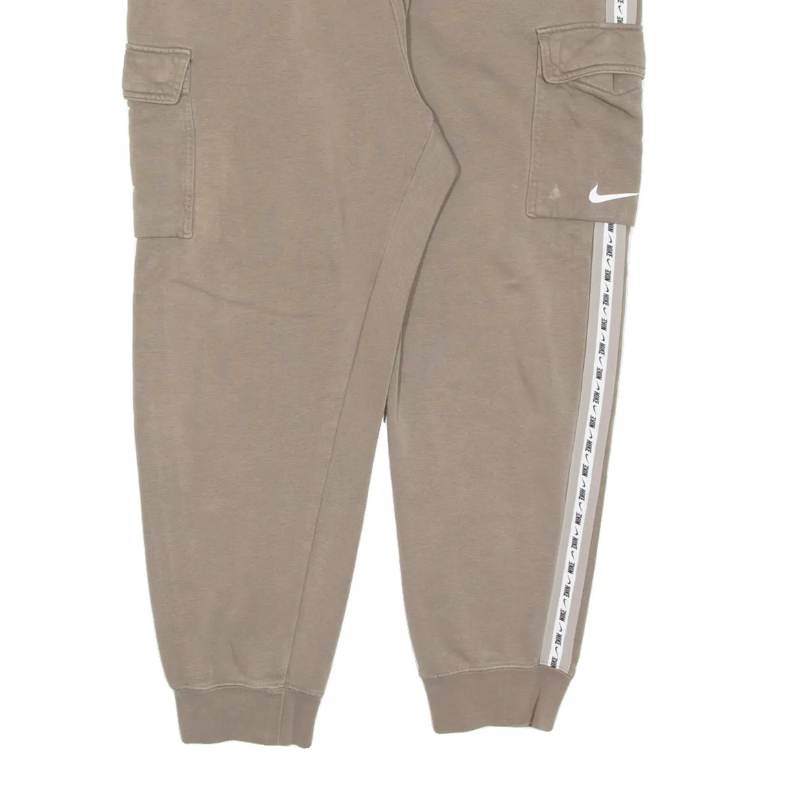 NIKE Mens Joggers Brown Tapered XL W32 L26