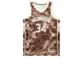 Nike NBA Antetokounmpo Milwaukee Dri-Fit Jersey Flat Opal