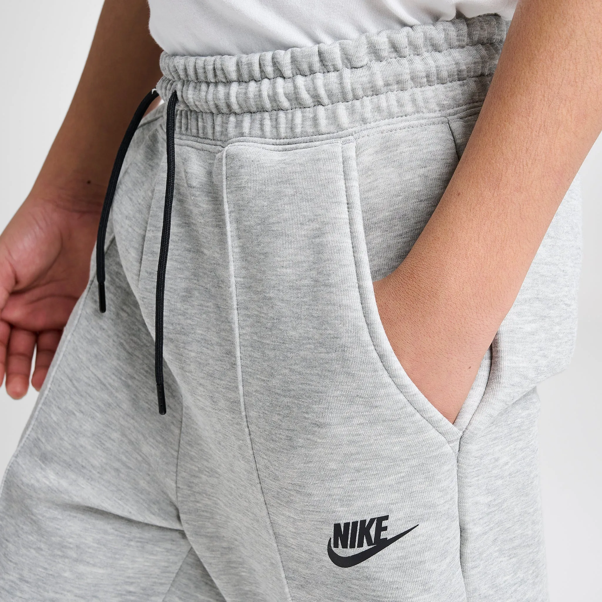 Nike Sportswear Junior Girls' Tech Fleece Joggers Dark Grey Heather / Black - Black