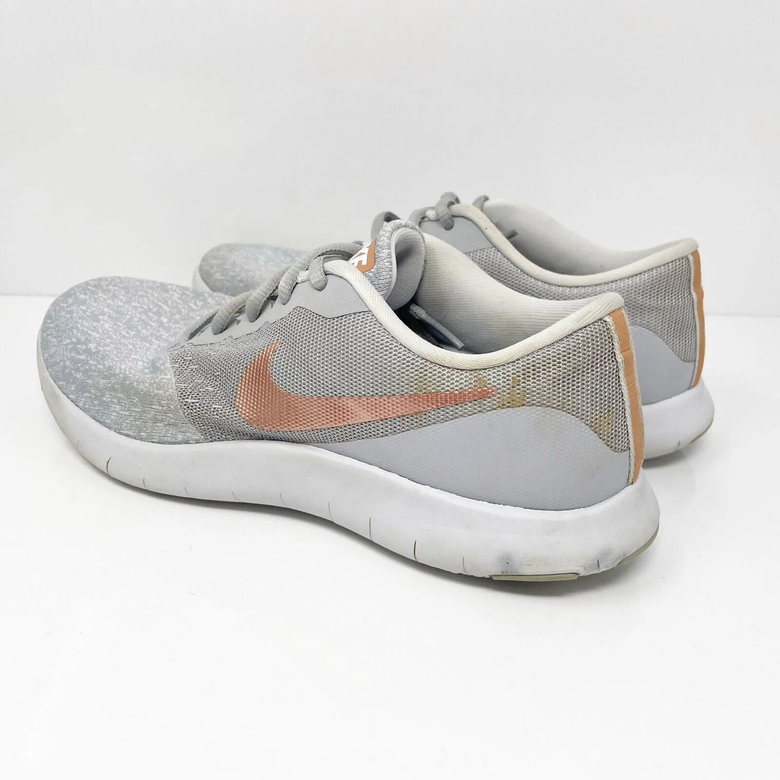 Nike Womens Flex Contact 908995-006 Gray Running Shoes Sneakers Size 7