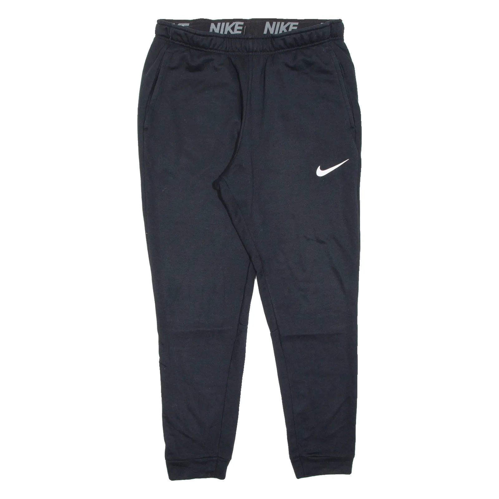 NIKE Womens Joggers Black Tapered L W34 L28