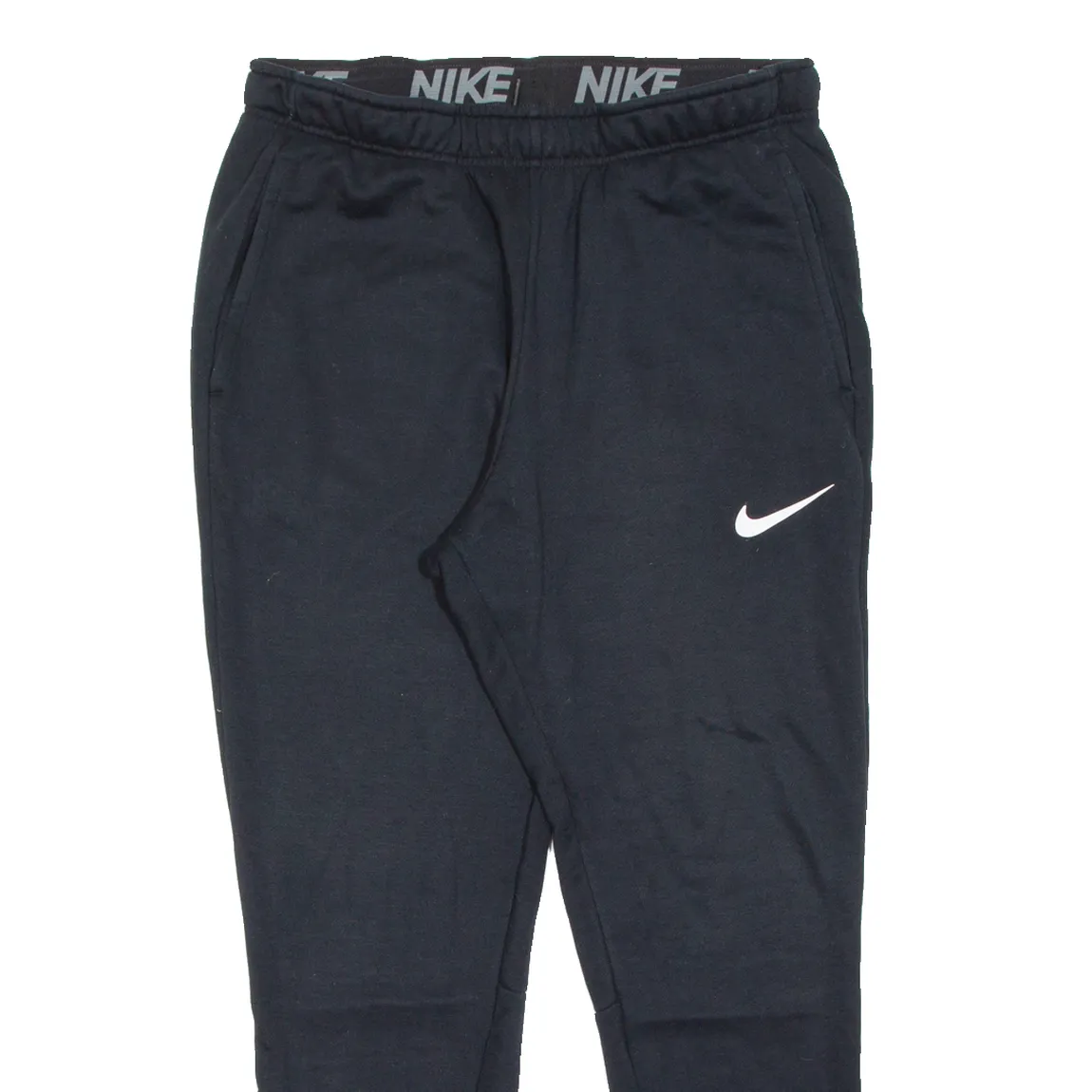 NIKE Womens Joggers Black Tapered L W34 L28