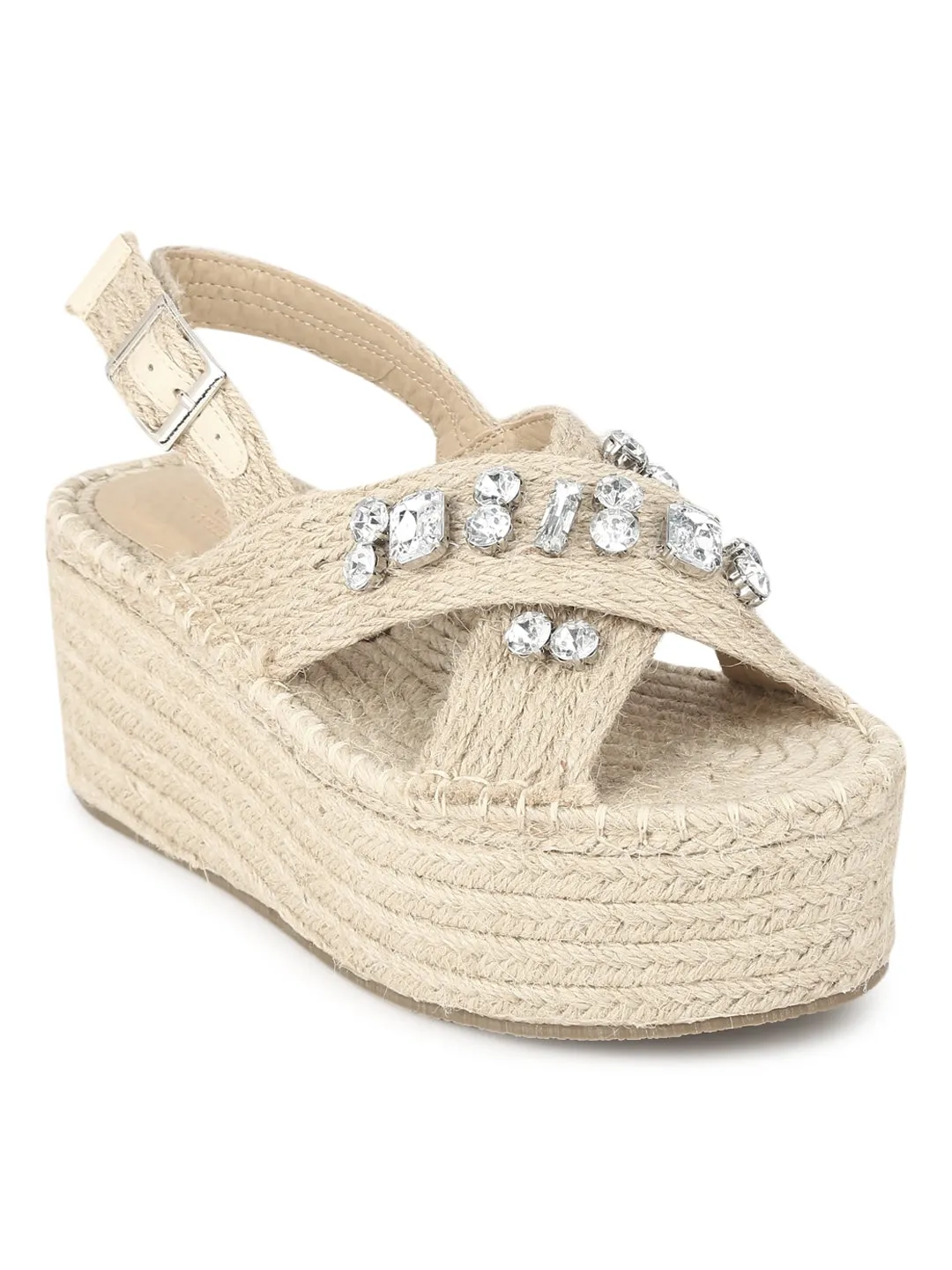 Nude Jute Wedges