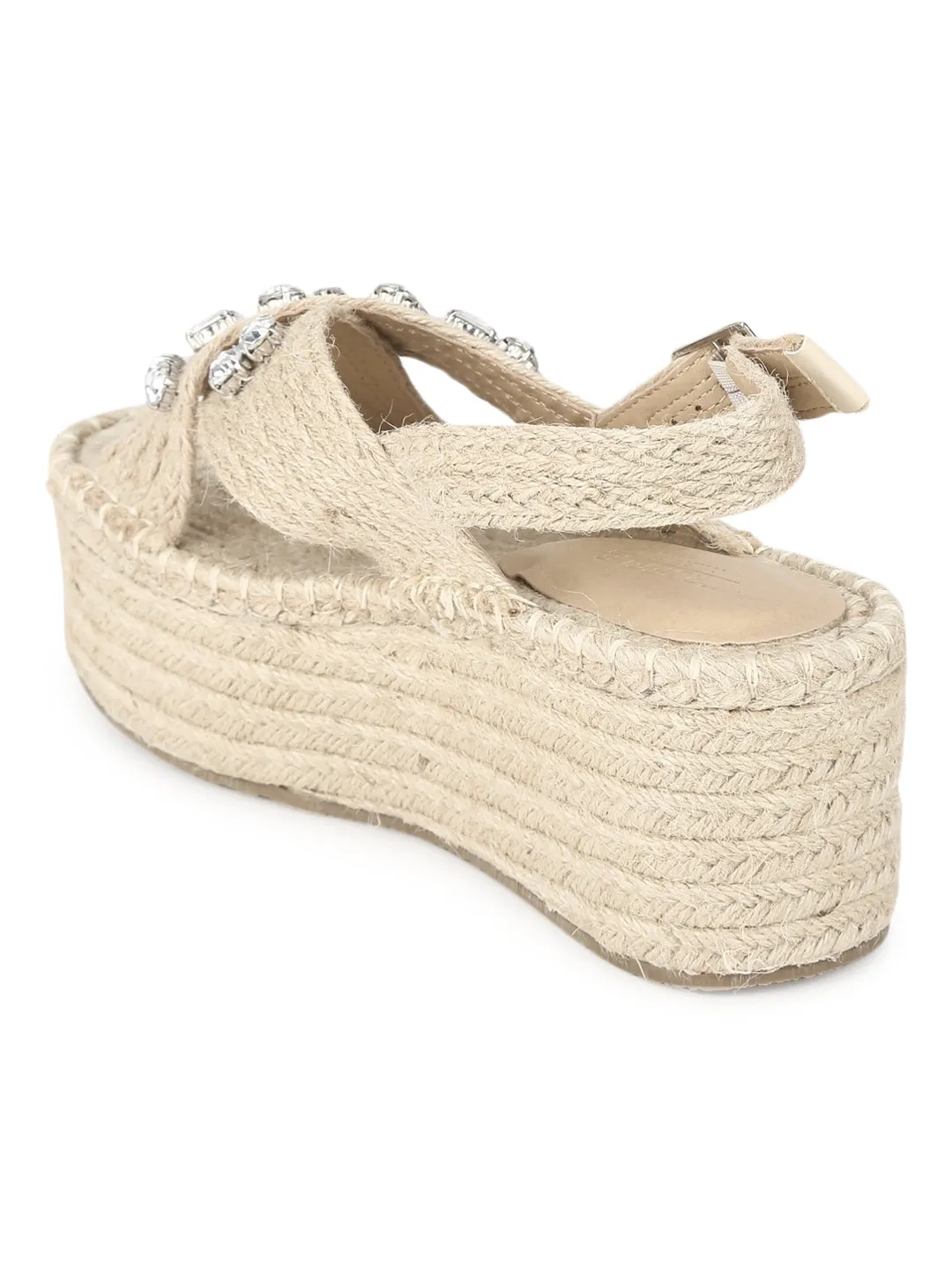 Nude Jute Wedges