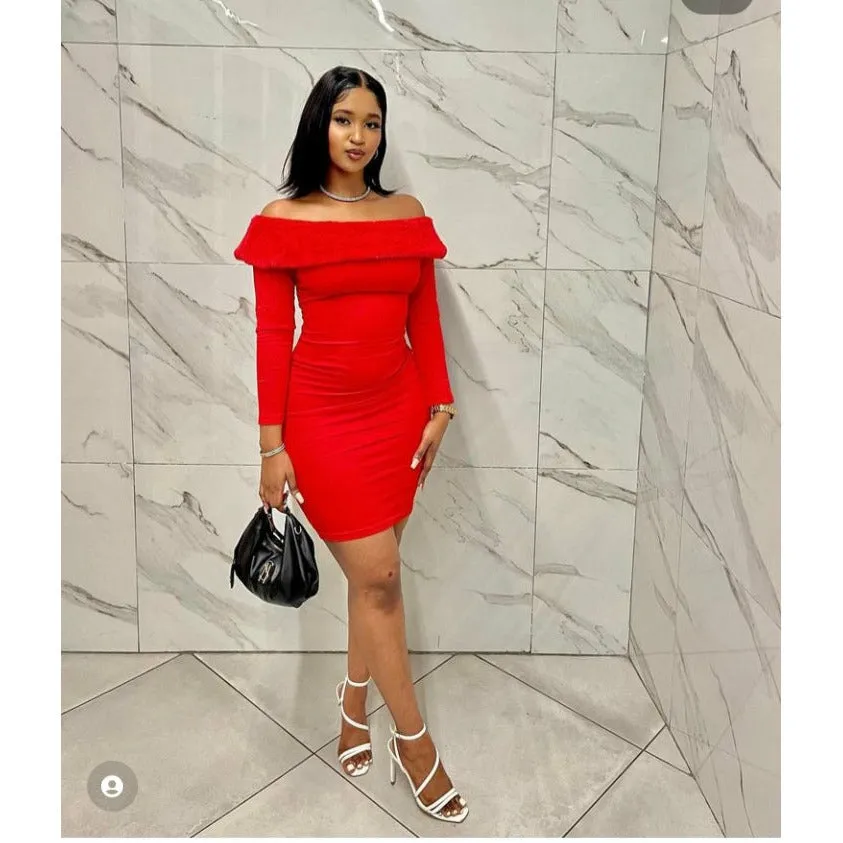 Off Shoulder Sexy Bodycon Dress