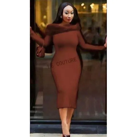 Off Shoulder Sexy Bodycon Dress