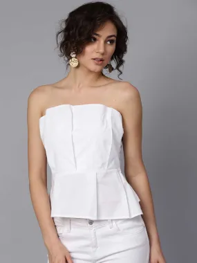 Off Shoulder Pleated Top