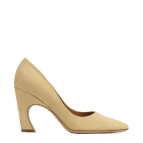 Oli Pump 90 Suede Milky Brown - Shop Now