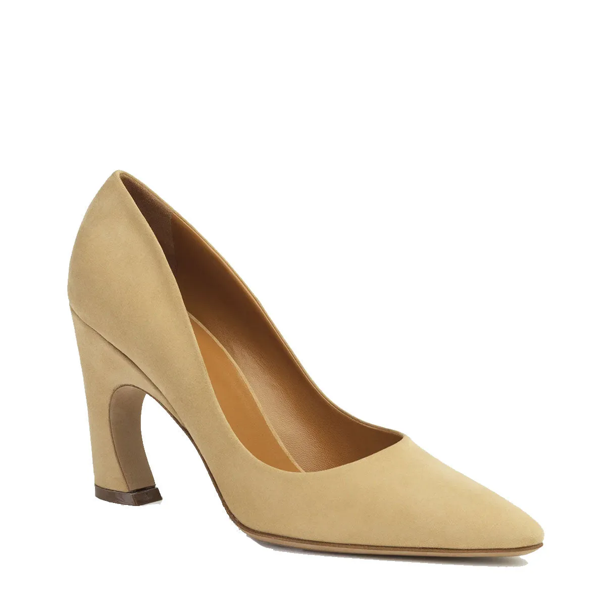 Oli Pump 90 Suede Milky Brown - Shop Now