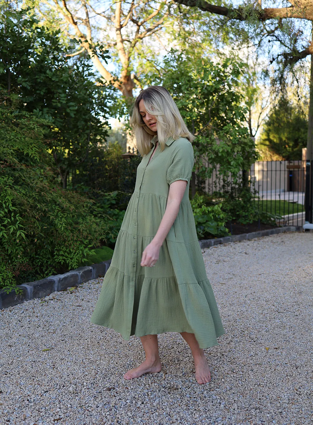 Olivia Olive Dress