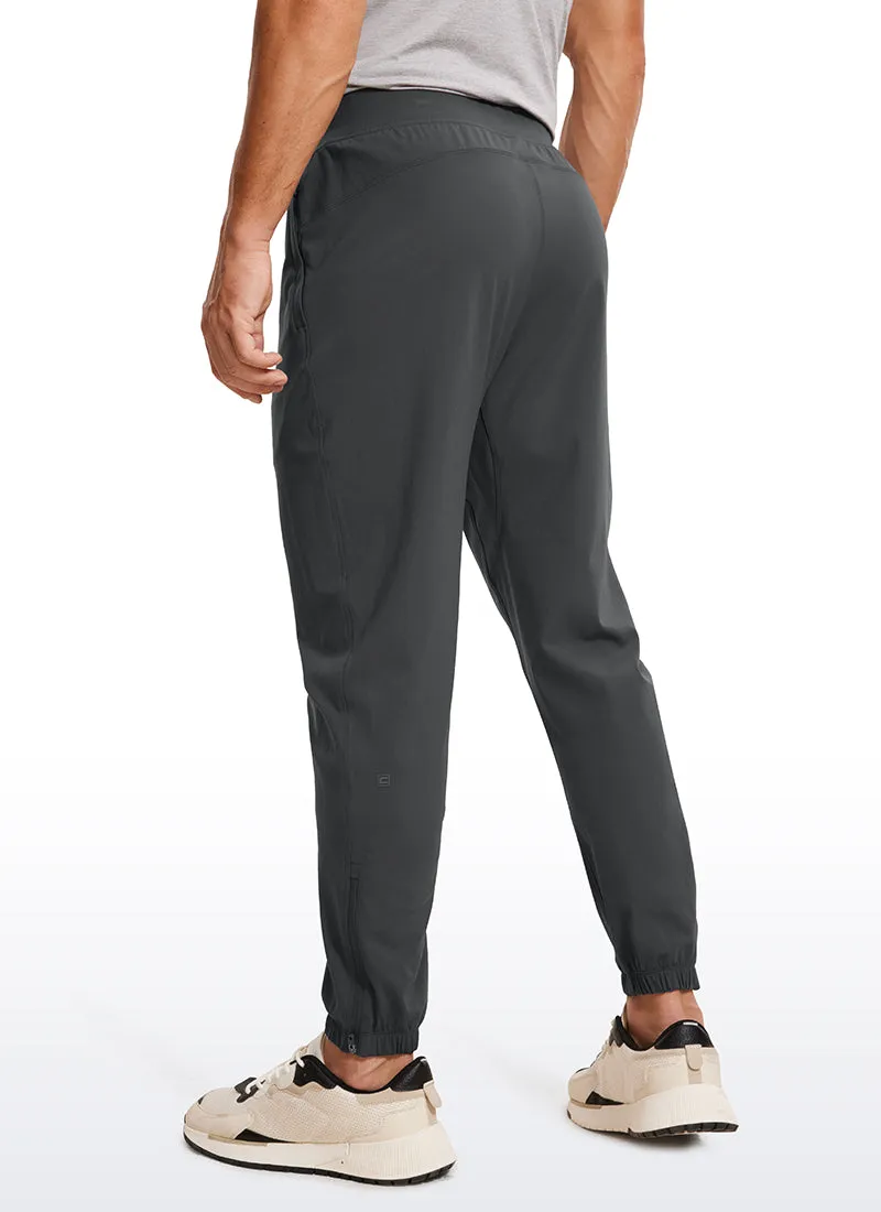 Travel Jogger Pants with 32'' Inseam and Ankle Zipper