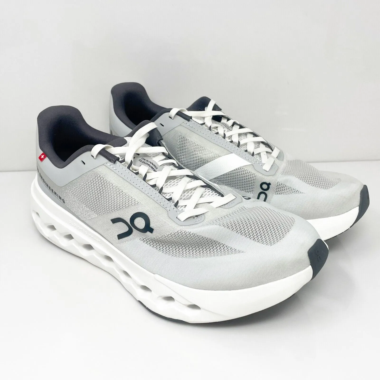 On Womens Cloudsurfer White Running Shoes Sneakers Size 10