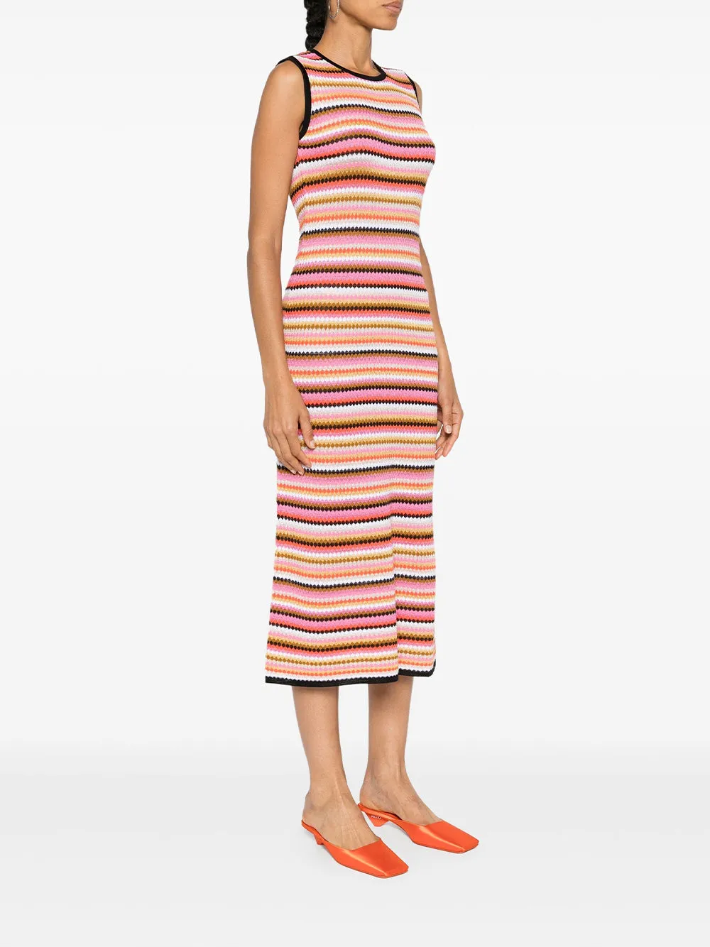 One-Shoulder Zigzag Dress