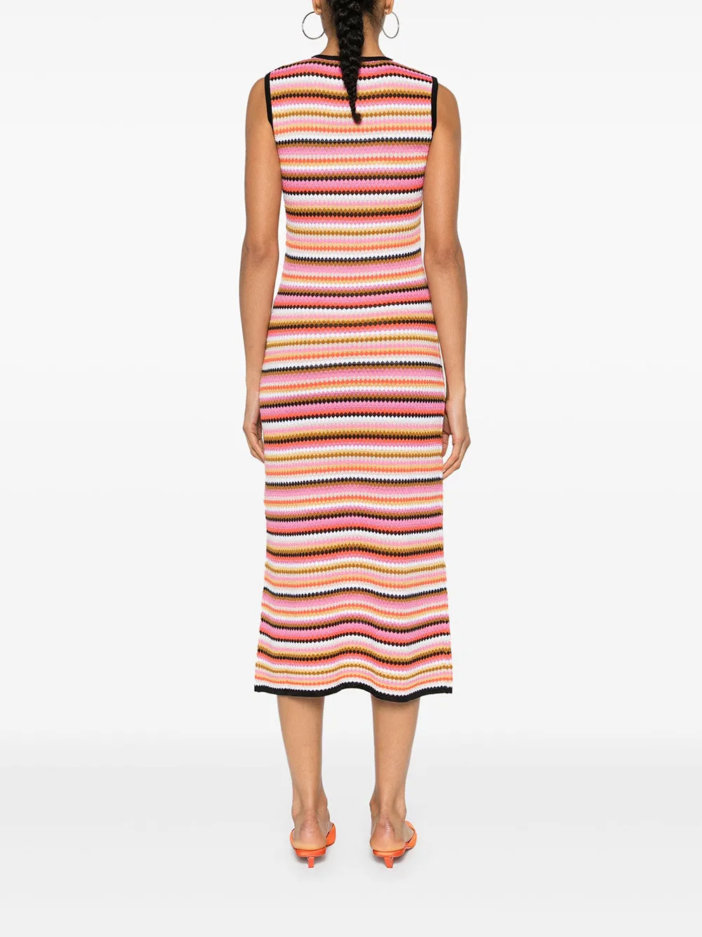 One-Shoulder Zigzag Dress