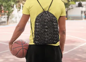 Onyx Dragon Scale Drawstring Bag