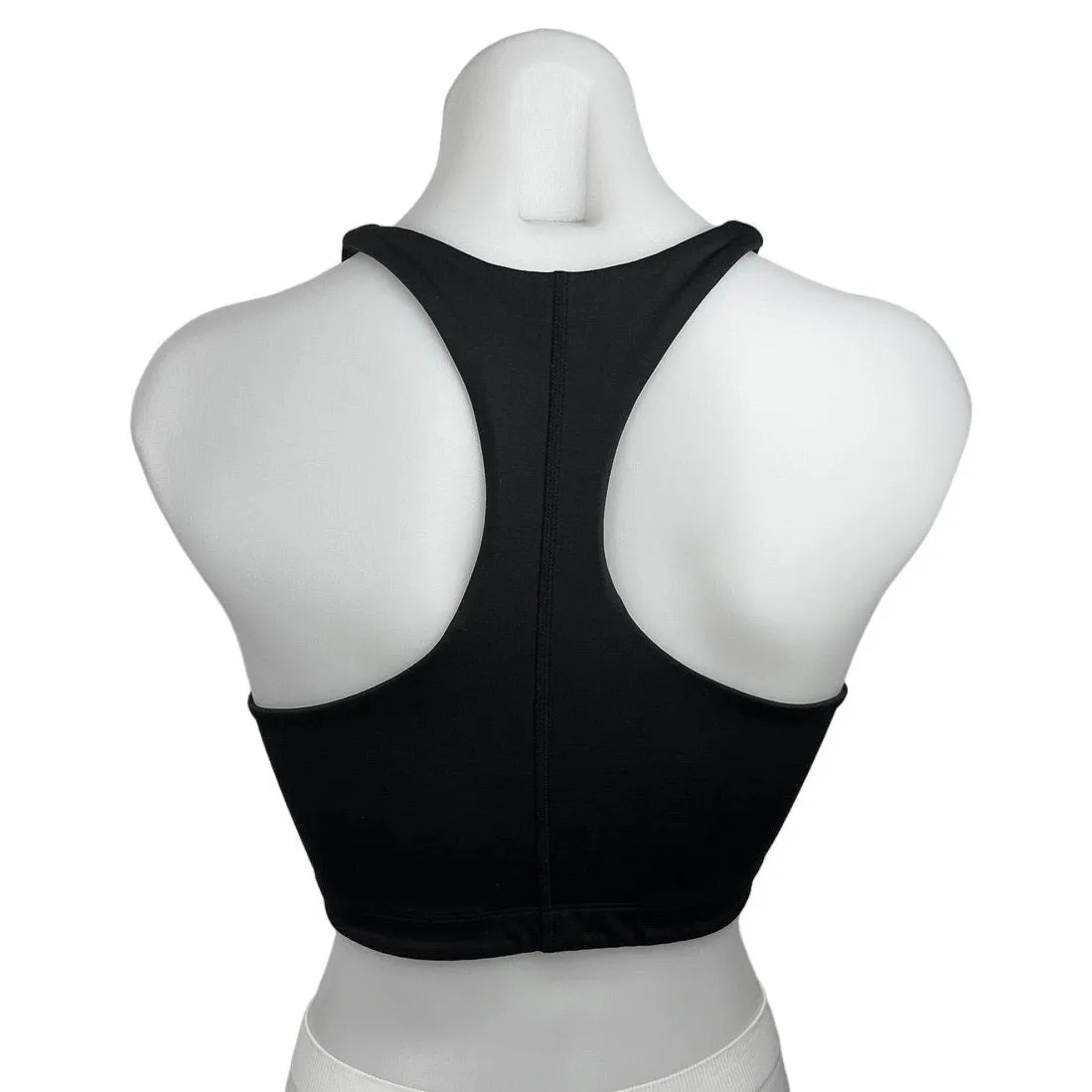 Outdoor Voices Black High Neck Racerback Pullover Athletic Sports Bra Top Size S