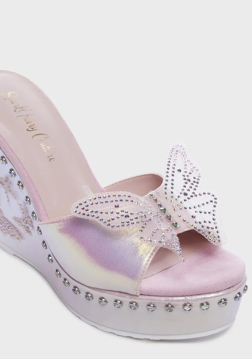 Pink Butterfly Fairy Theme Platforms