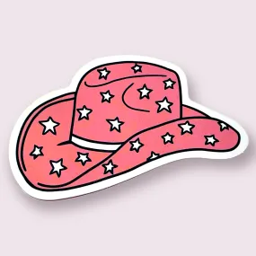 Pink Cowboy Hat Sticker