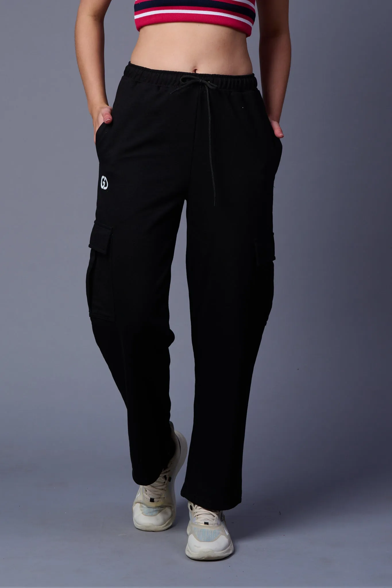 Plain Black Joggers for Women