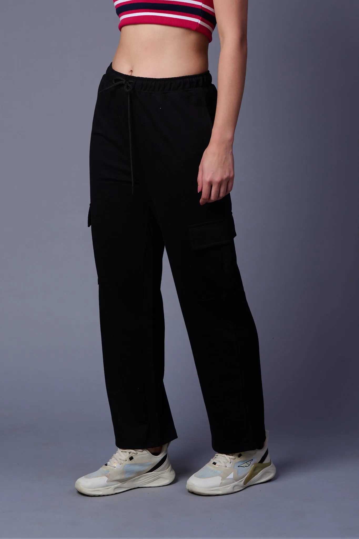 Plain Black Joggers for Women