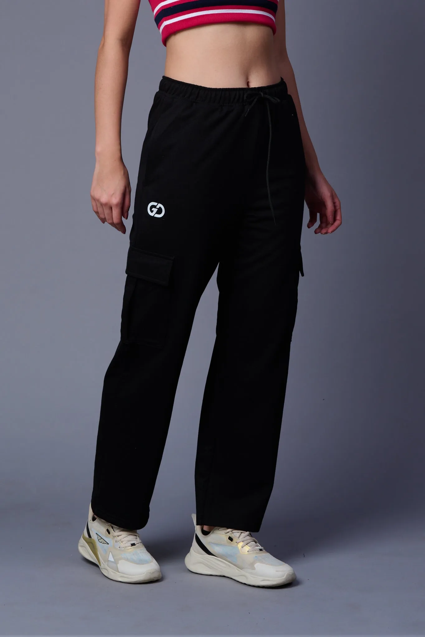 Plain Black Joggers for Women