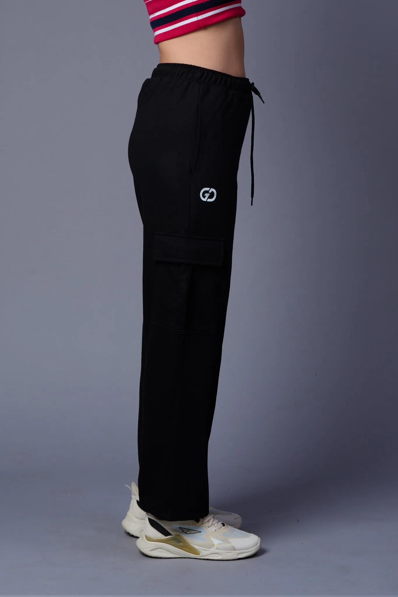 Plain Black Joggers for Women