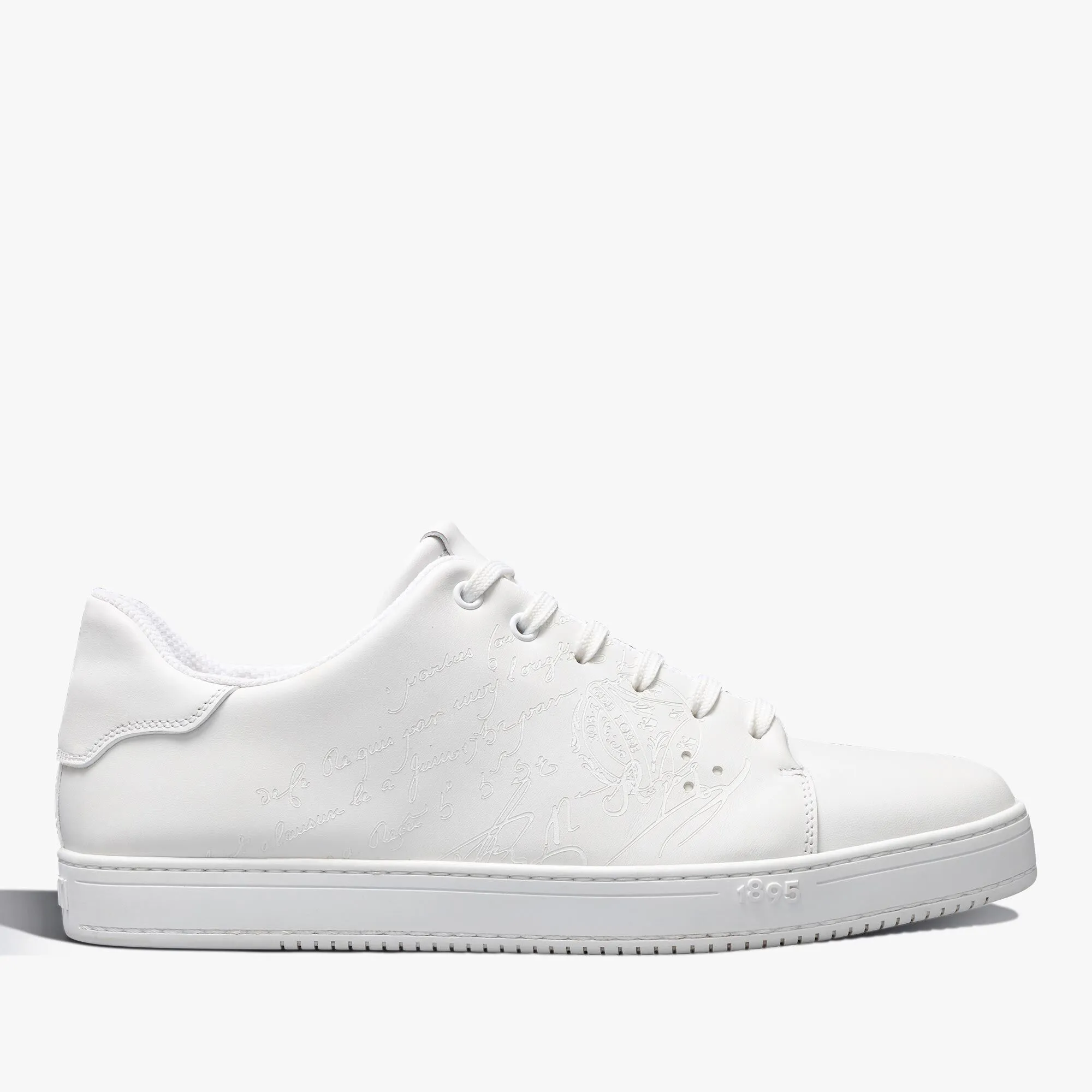 Leather Sneaker with Playtime Scritto