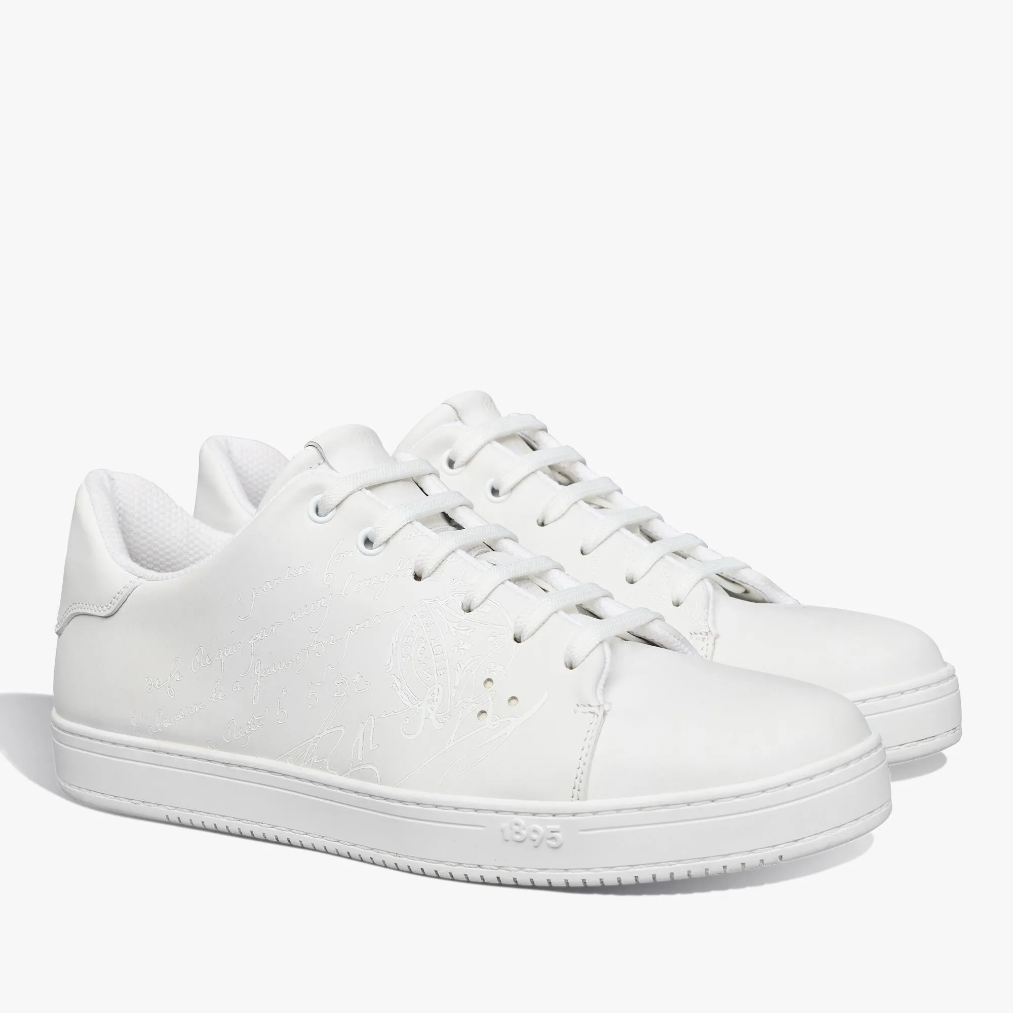 Leather Sneaker with Playtime Scritto