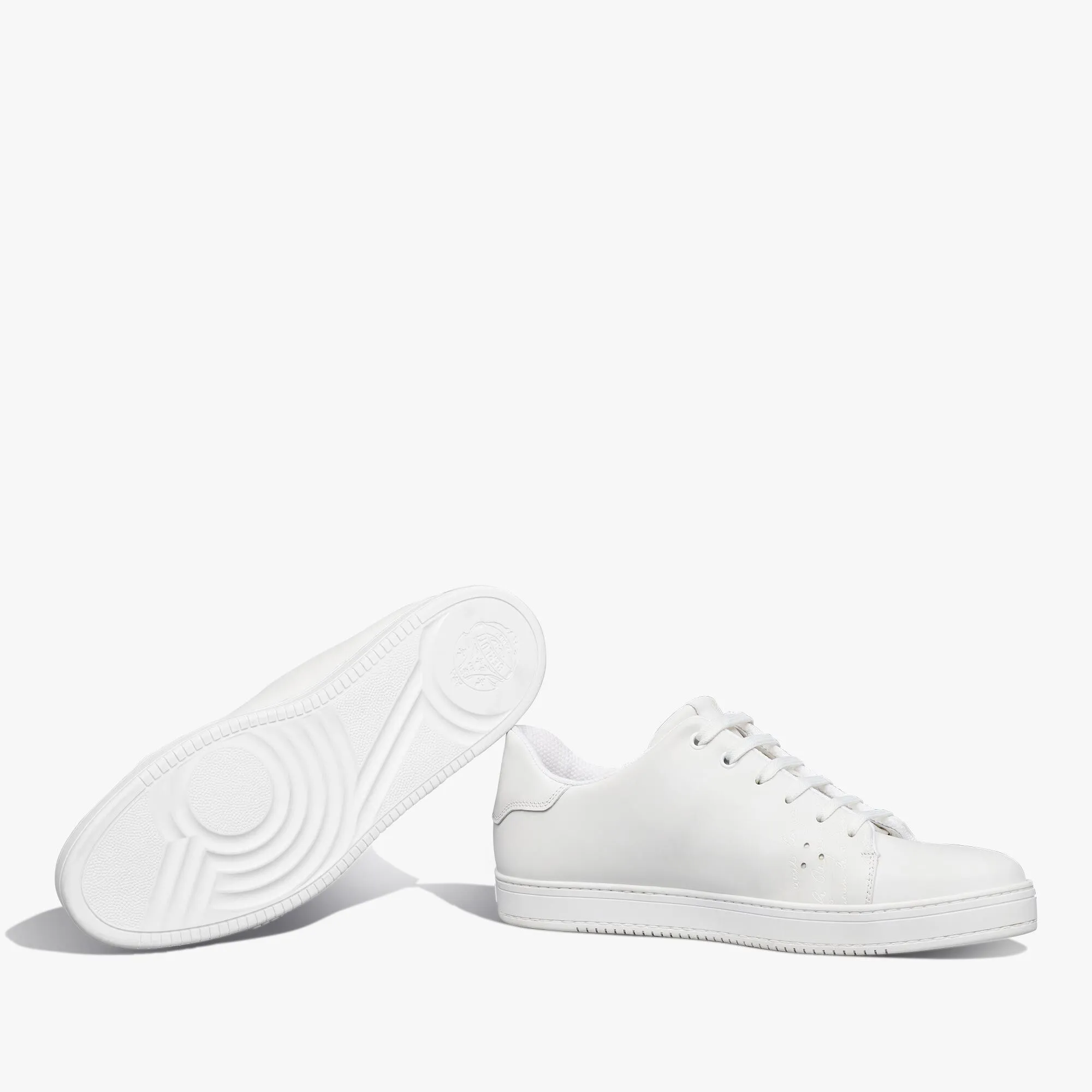 Leather Sneaker with Playtime Scritto