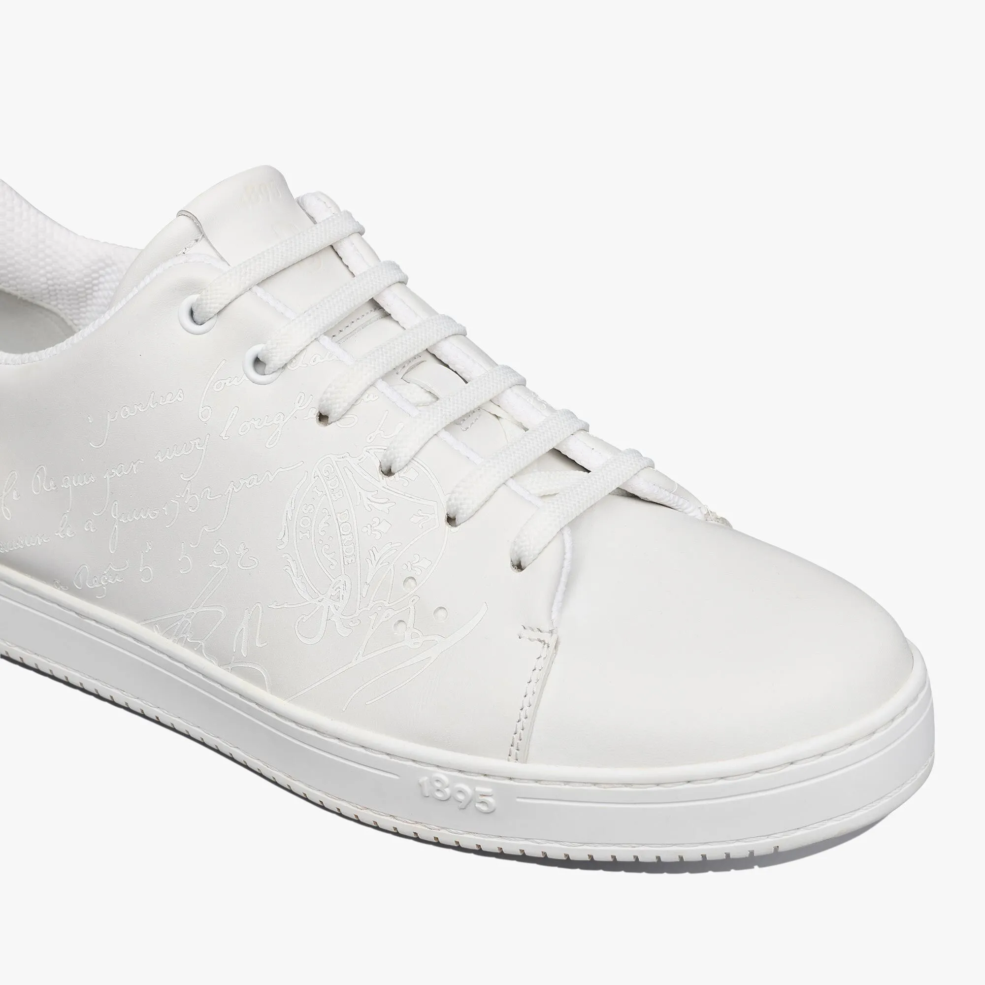 Leather Sneaker with Playtime Scritto