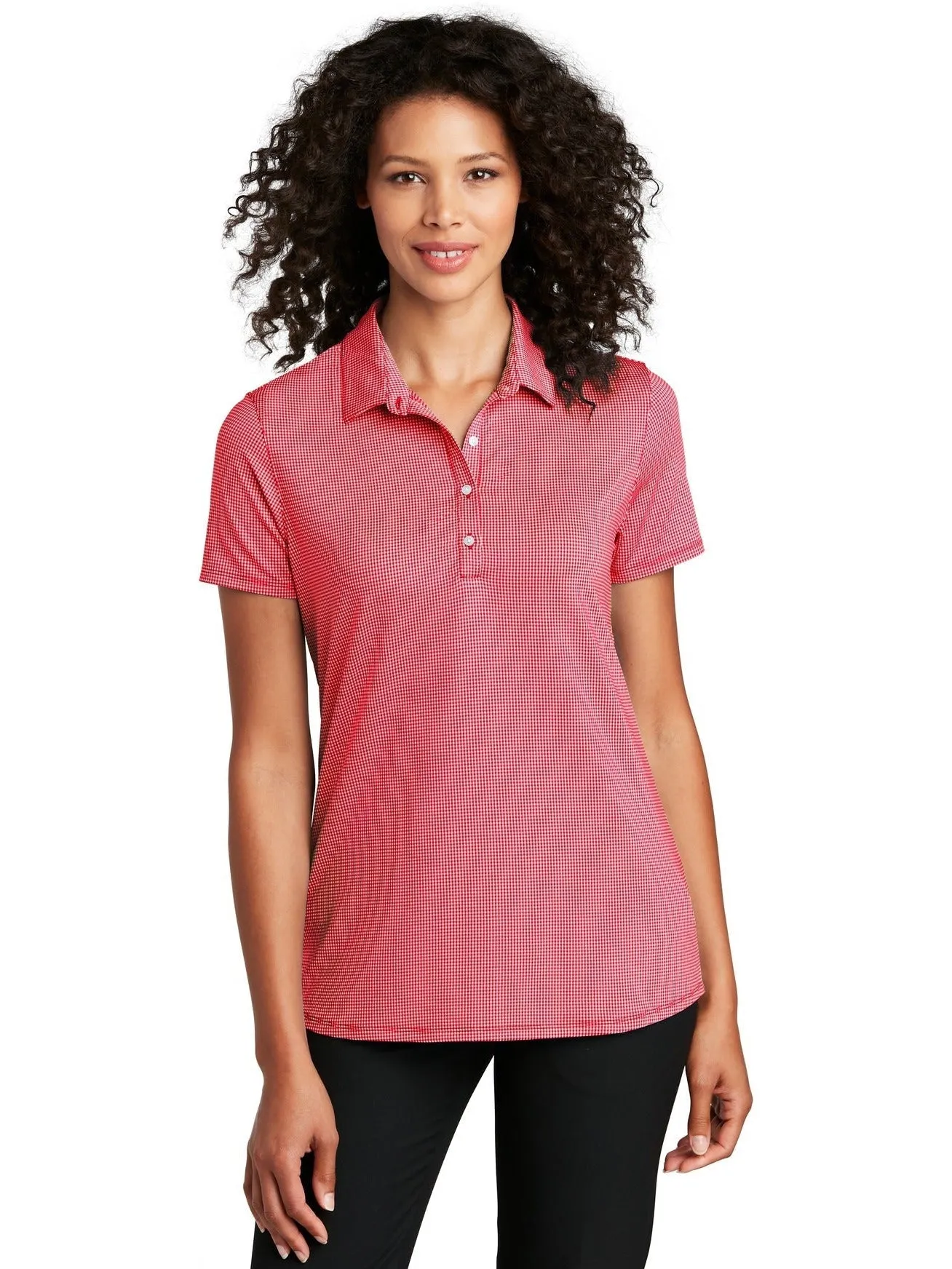 Port Authority Ladies Gingham Polo