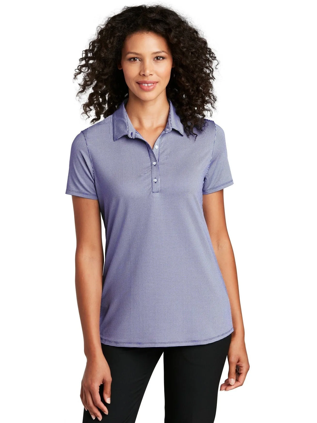 Port Authority Ladies Gingham Polo