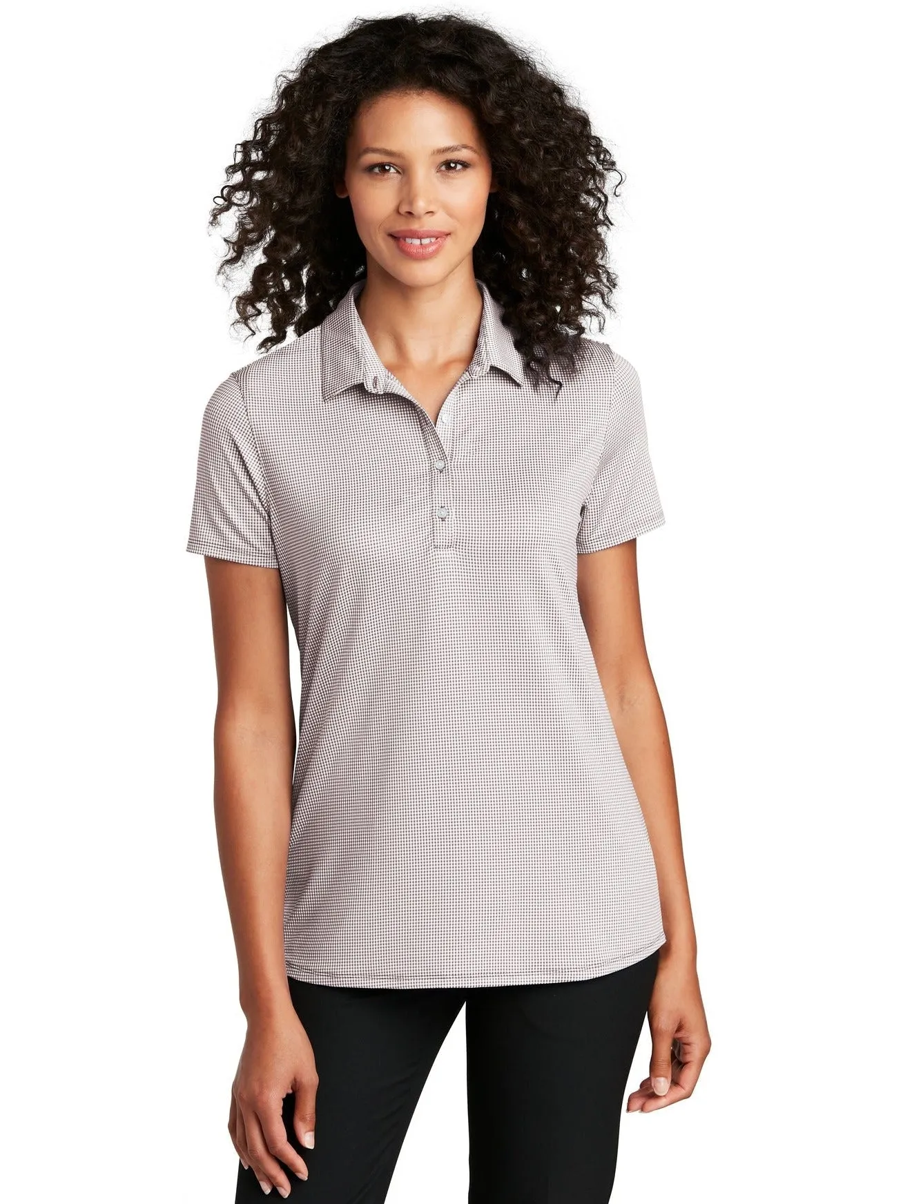 Port Authority Ladies Gingham Polo