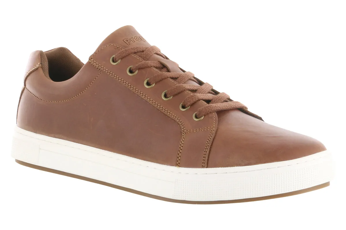 Propet Koda Leather Sneaker Tan: Top-Rated Men's Casual Shoe