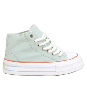 Puell Blue Platform Sneakers green