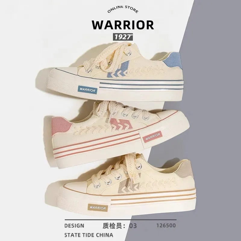 Pull back canvas shoes women's 2023 spring and summer new all-match thick-soled white shoes wheat ear leisure students niche sne