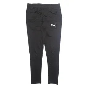 PUMA Mens Joggers Black Tapered S W30 L28