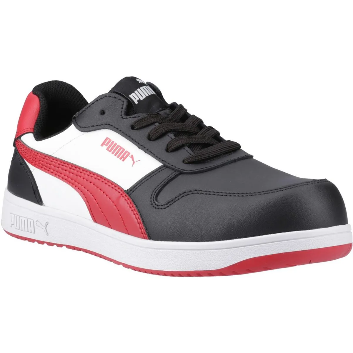 Puma Safety Frontcourt Low Trainer Black / White / Red