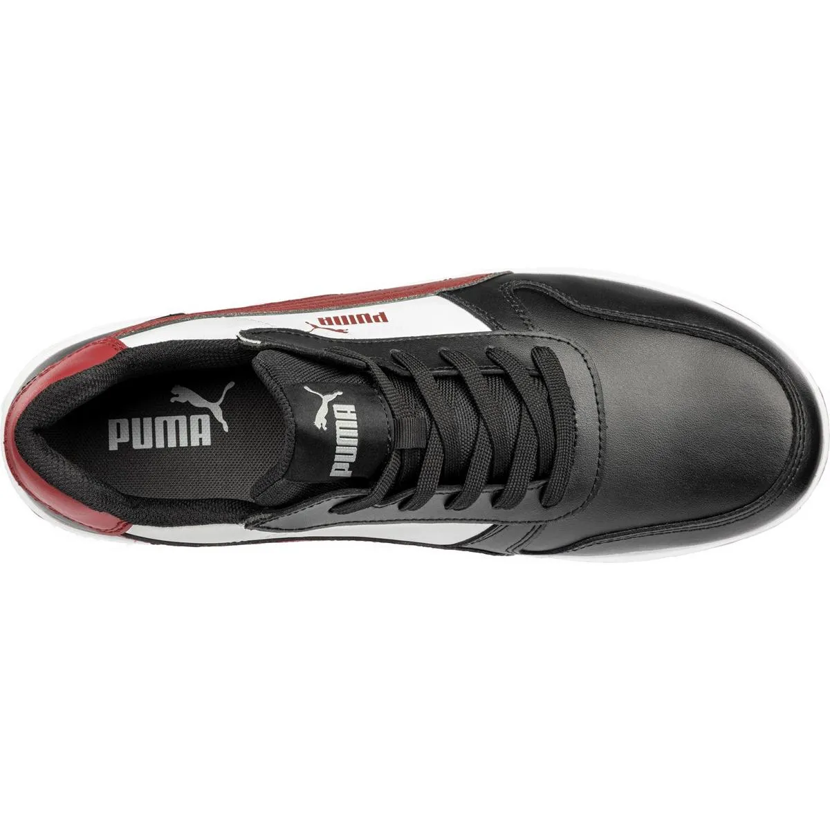 Puma Safety Frontcourt Low Trainer Black / White / Red