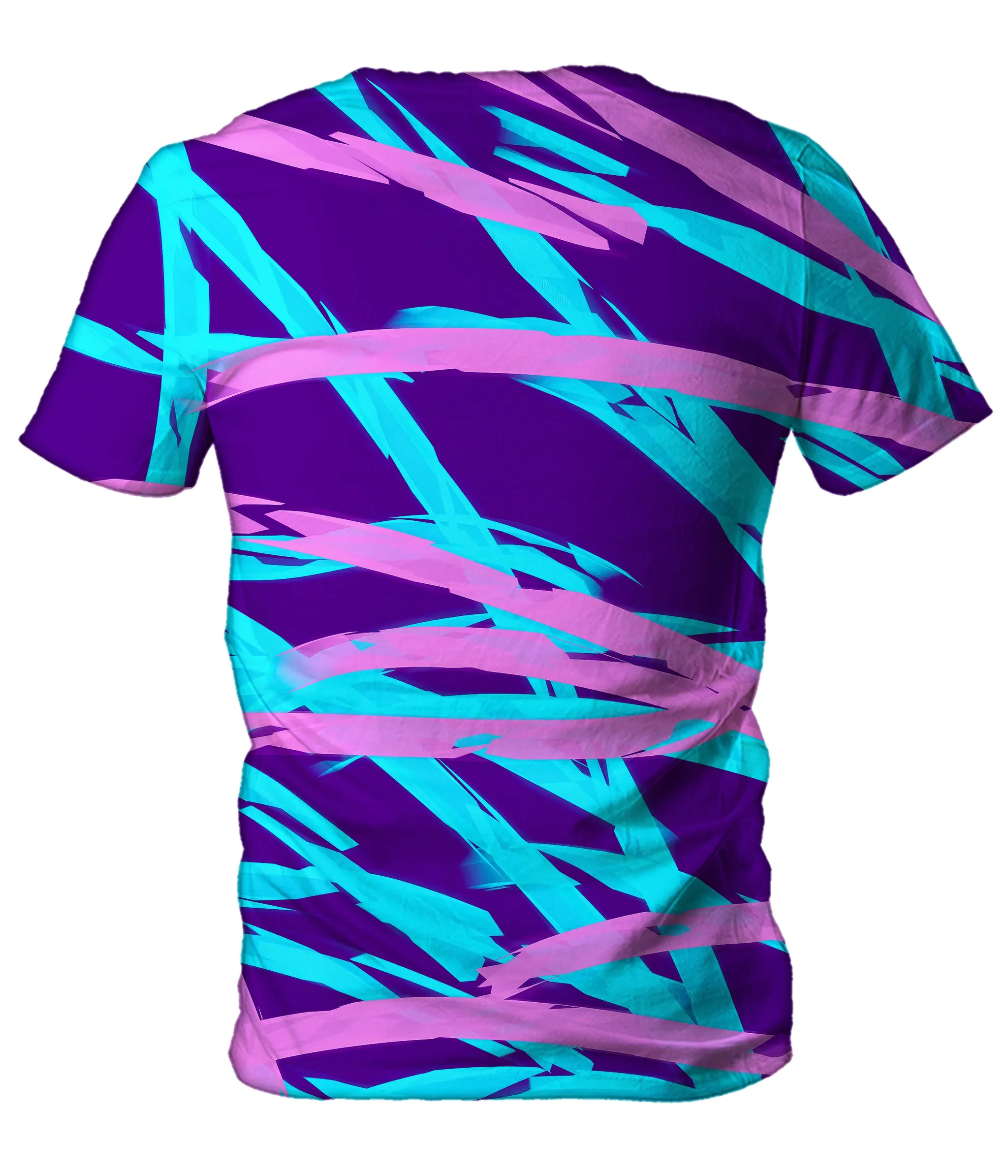 Purple and Blue Rave Abstract Men's T-Shirt