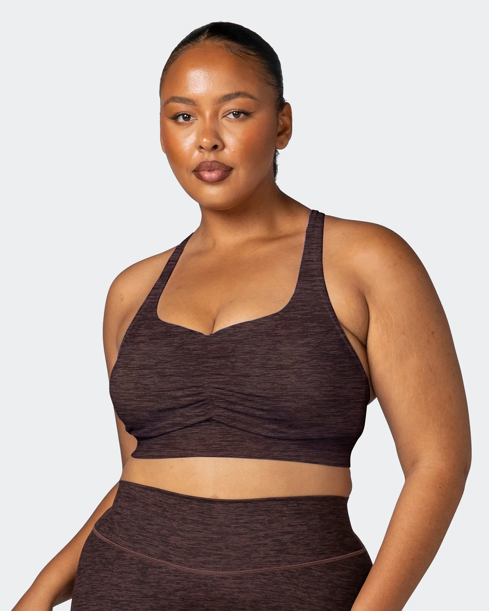 Purpose Bra - Coffee Marl