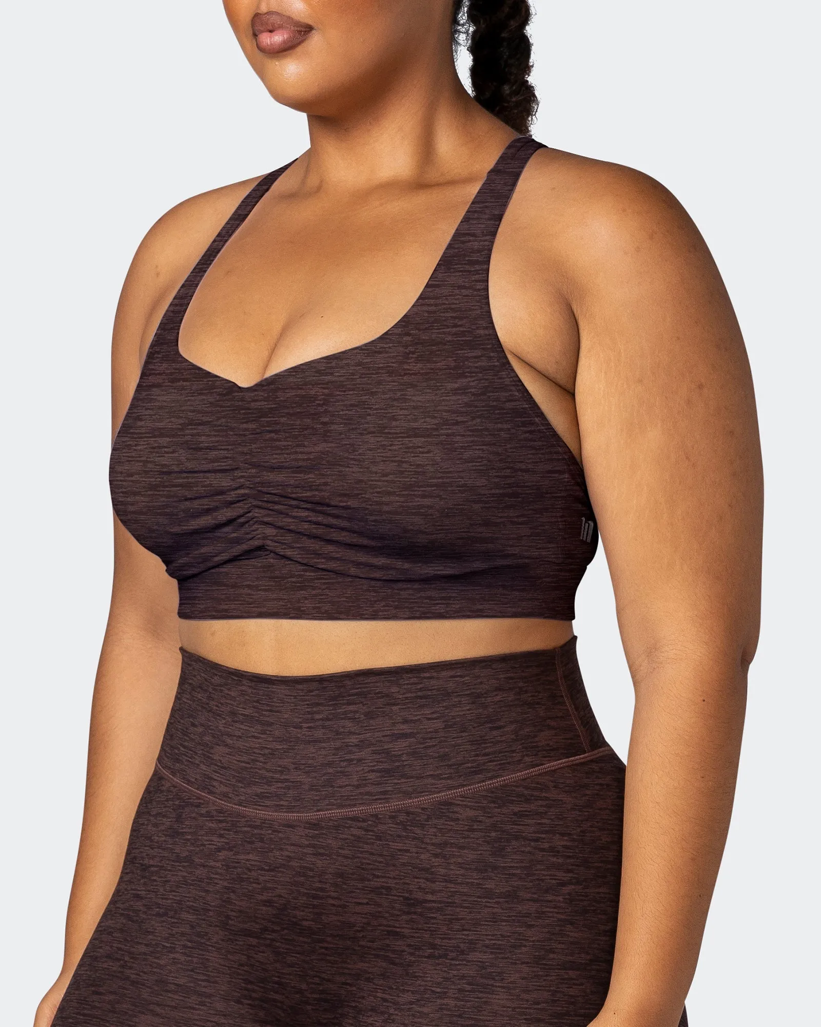 Purpose Bra - Coffee Marl