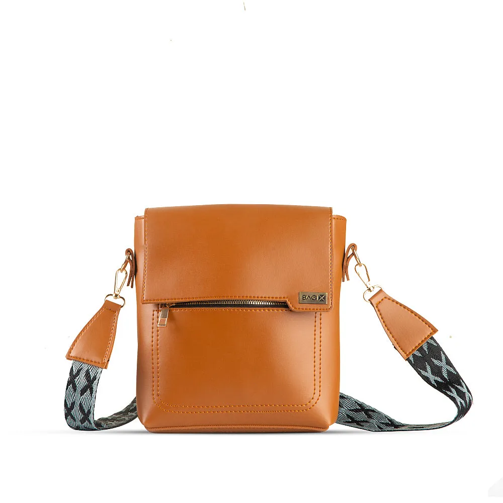 QUEST BROWN SHOULDER BAG