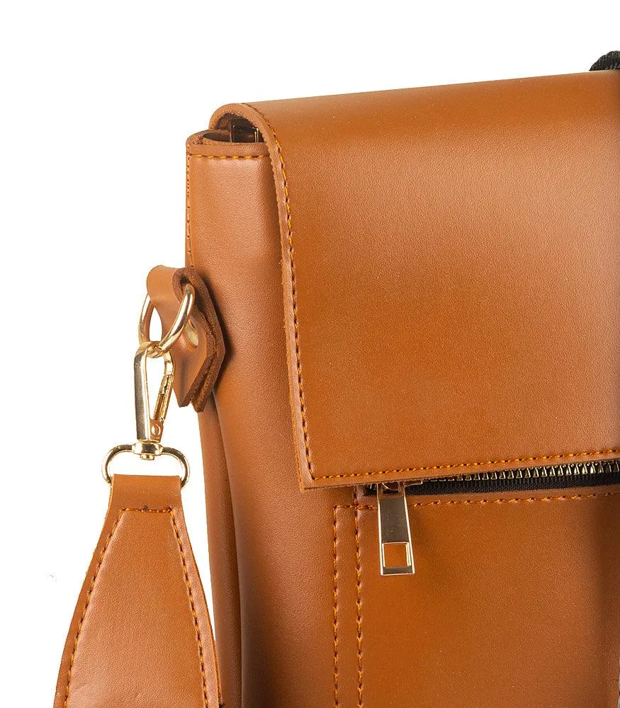 QUEST BROWN SHOULDER BAG