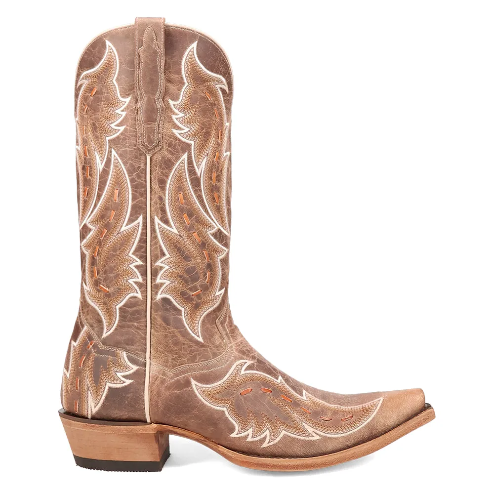 Racer Embroidered Snip Toe Cowboy Boots