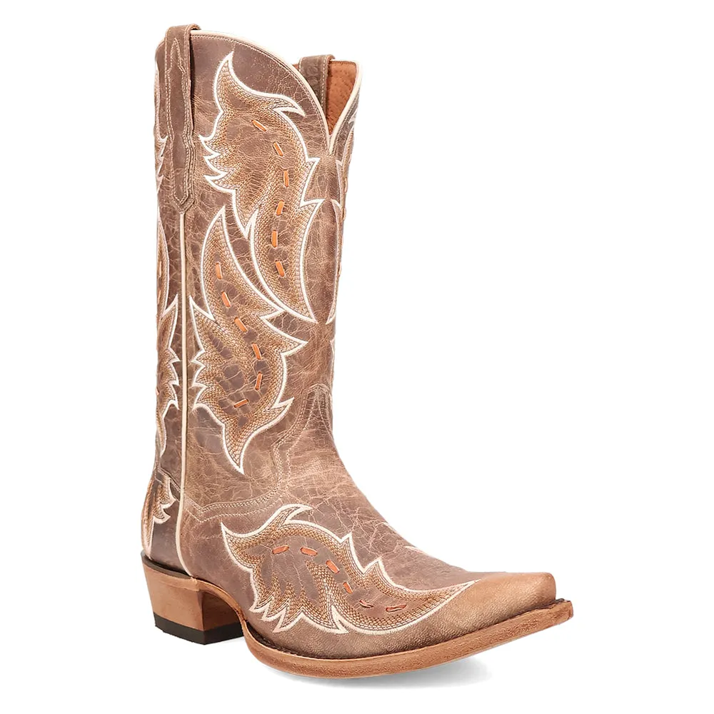 Racer Embroidered Snip Toe Cowboy Boots