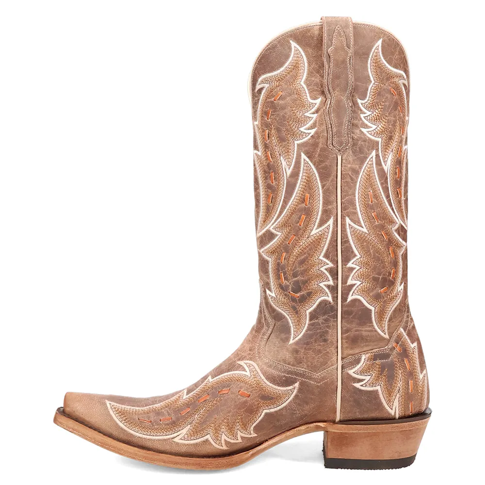 Racer Embroidered Snip Toe Cowboy Boots