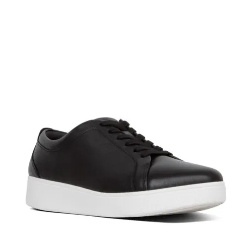  Rally Leather Panel Sneaker in Black  